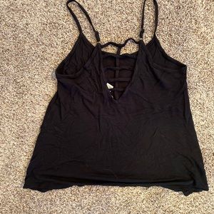 Black tank top